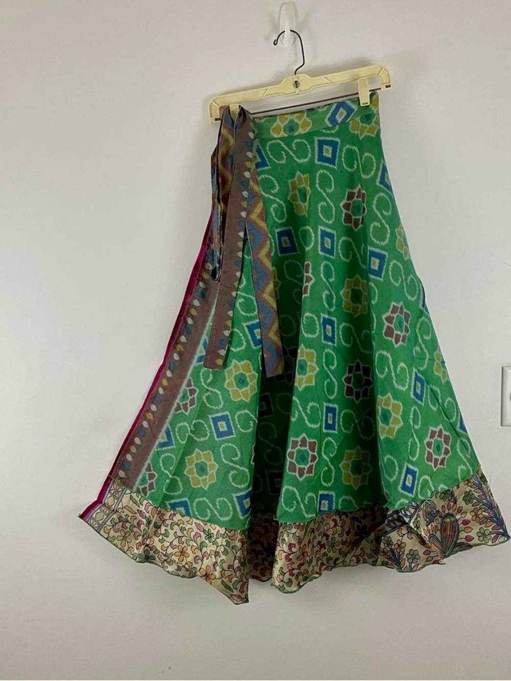 Reversible Wrap Maxi Skirts BINS317